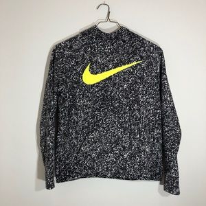 Boys' Nike Black/White/Lime Green Sweatshirt